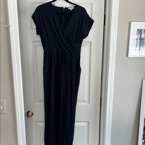 Calvin Klein Navy Midi Jumpsuit